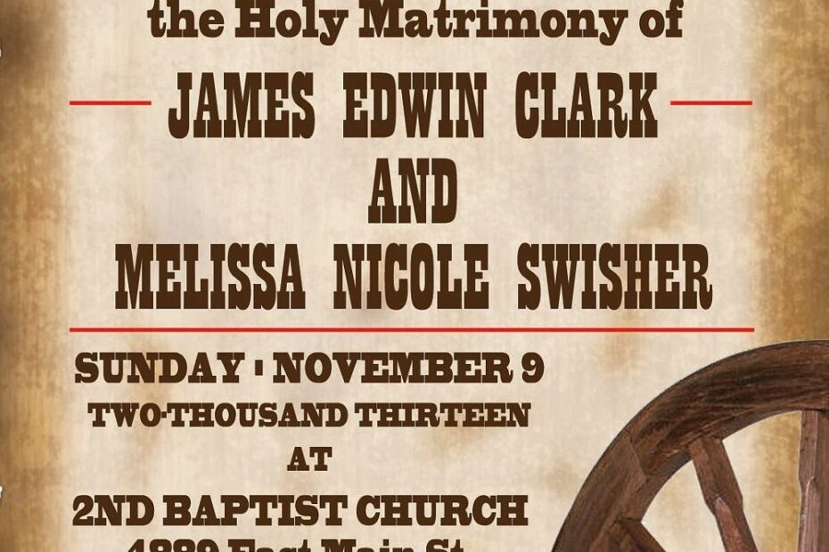 Free Printable Western Wedding Invitation Template Printable Templates