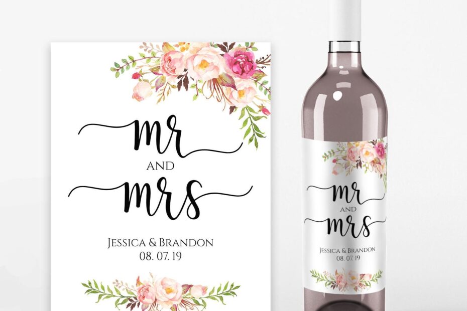 Free Printable Wine Labels Wedding Printable Templates
