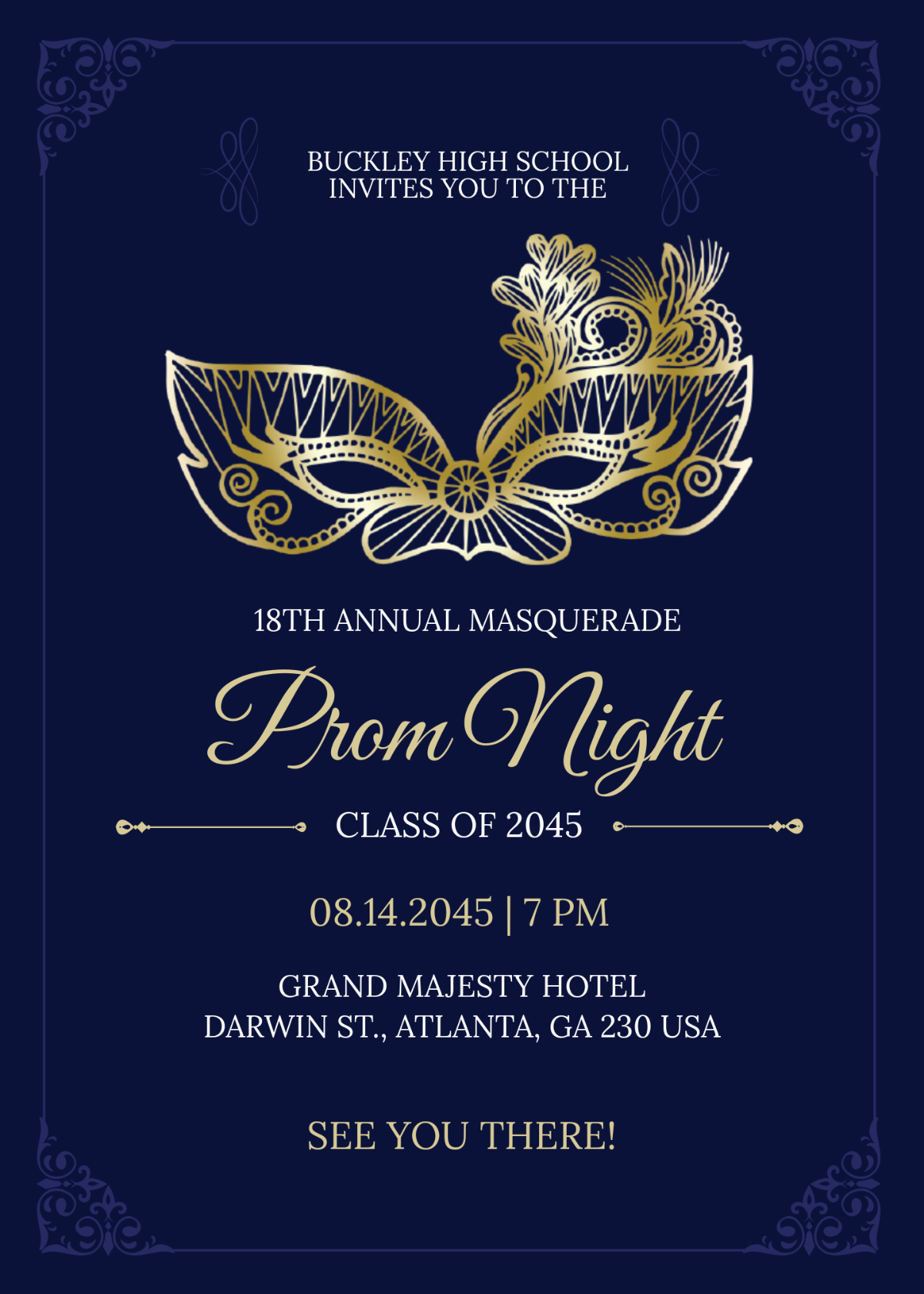 Free Prom Invitation Templates Editable And Printable
