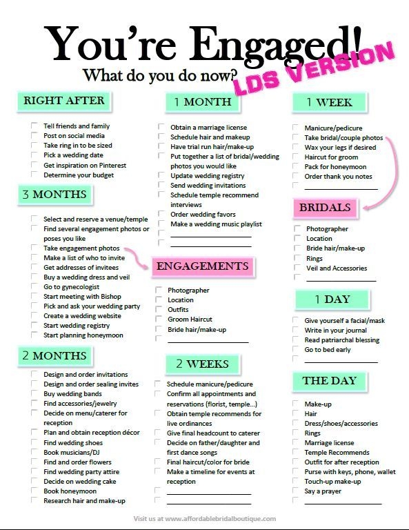 Free Simple 3 Month Wedding Checklist Pdf GodFlex