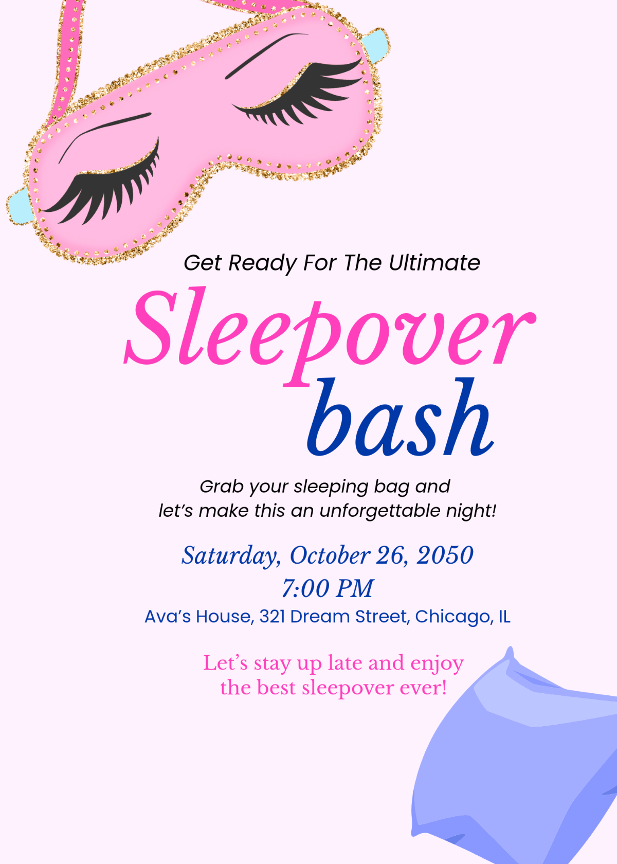 Free Sleepover Invitation Templates Editable And Printable