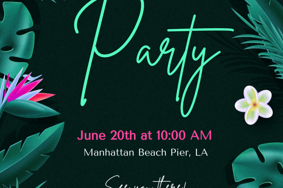 Free Summer Invitation Templates Editable And Printable