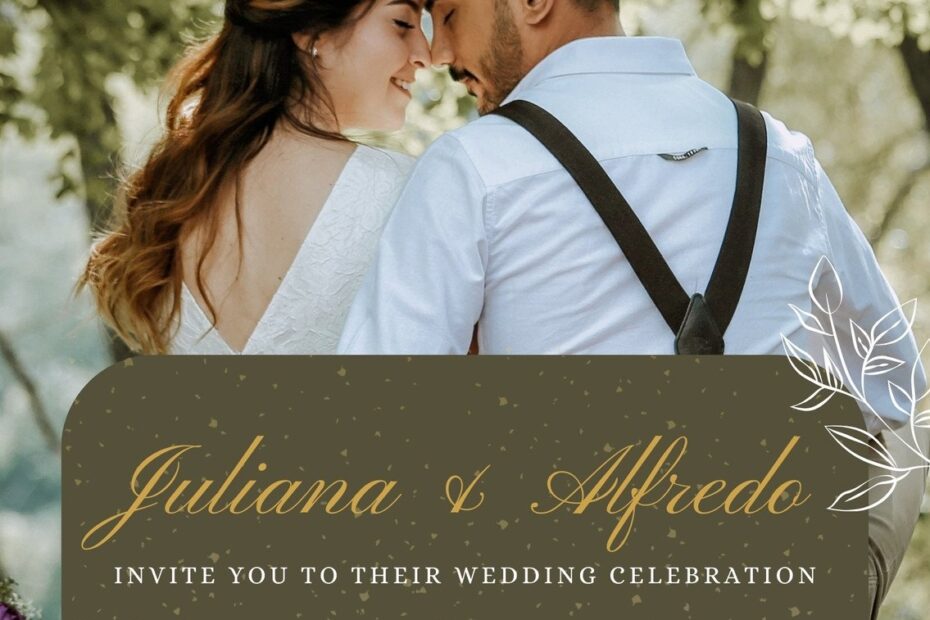 Free To Customize Wedding Photo Invitation Templates Canva