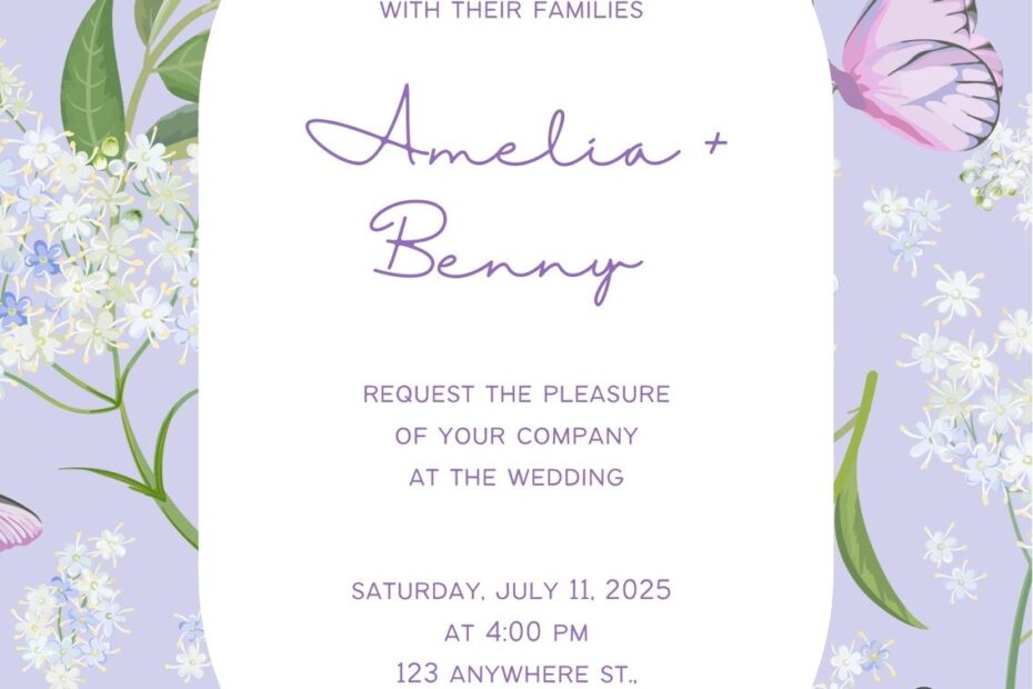 Free To Edit And Print Butterfly Invitation Templates Canva