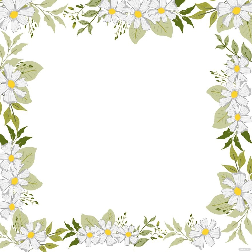 Free Wedding Border Templates Editable And Printable