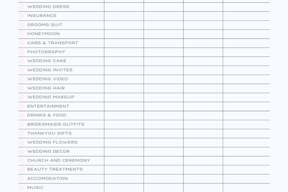 FREE Wedding Budget Checklist And Guide KISS THE BRIDE MAGAZINE