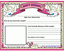 Free Wedding Guestbook Printable Pages