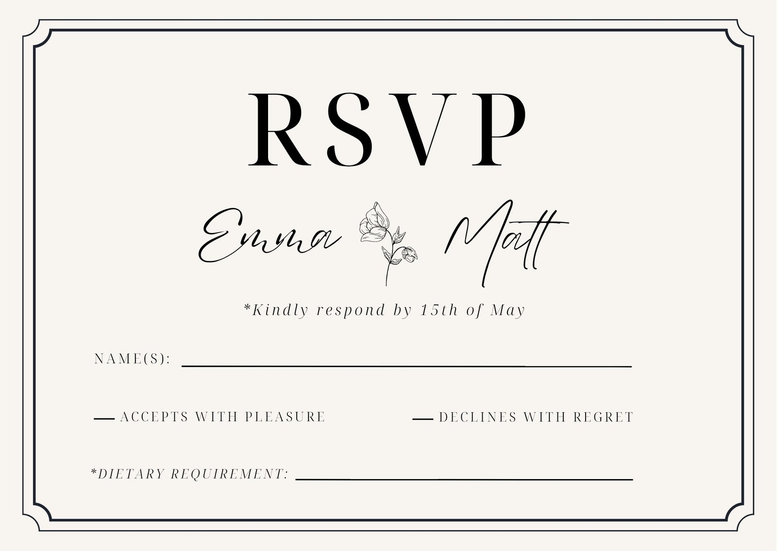 Free Wedding Invitation Rsvp Templates Free Printables Hub