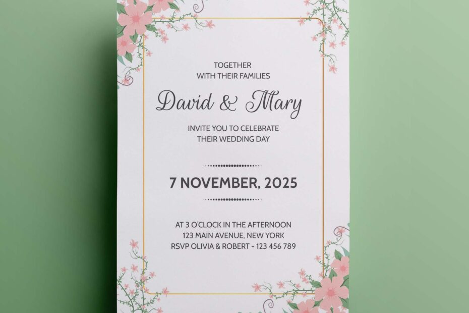 Free Wedding Invitation Template AI