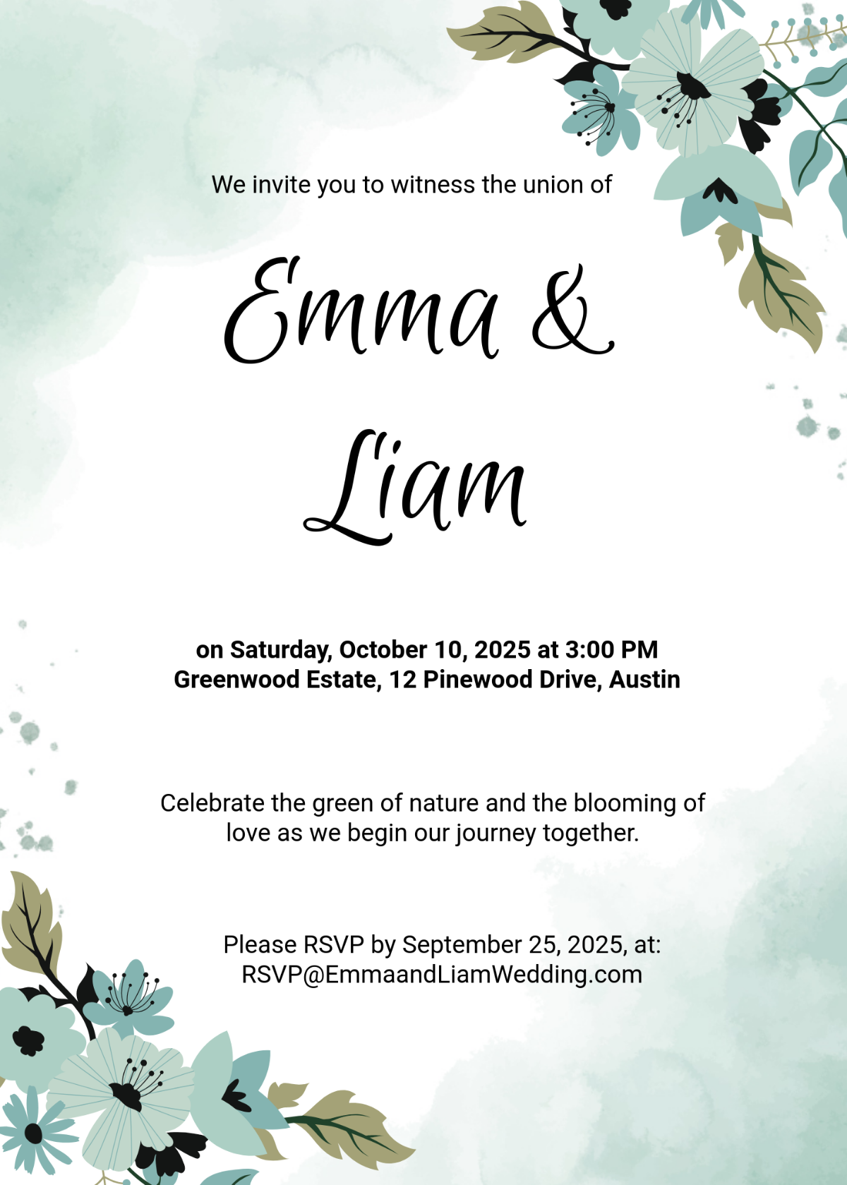 Free Wedding Invitation Template To Edit Online