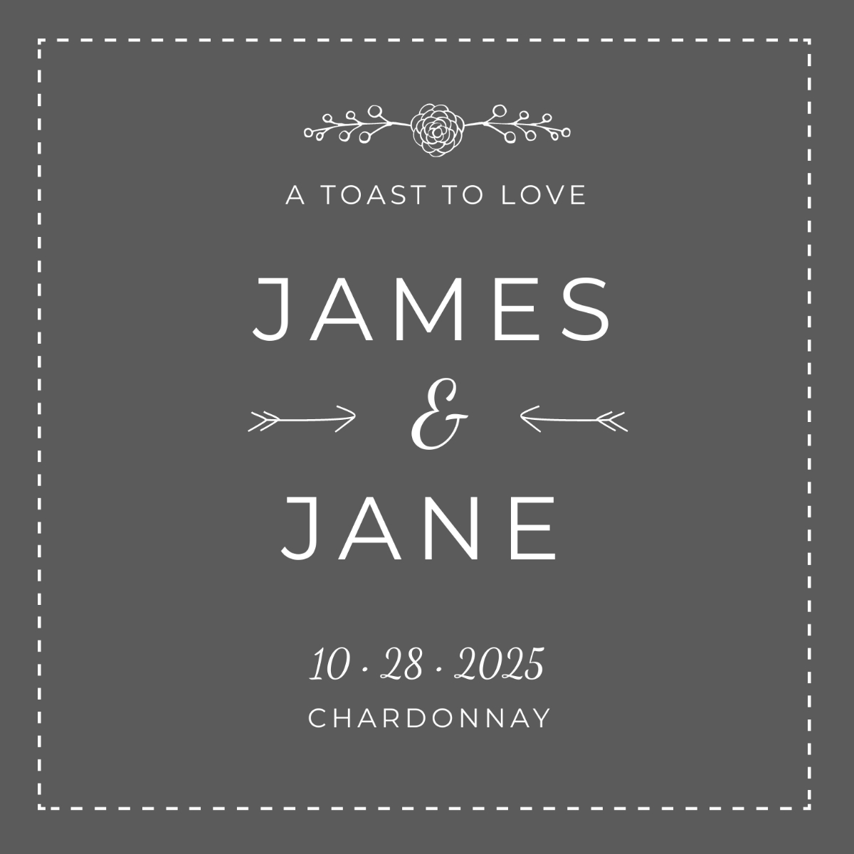Free Wedding Label Templates Editable And Printable