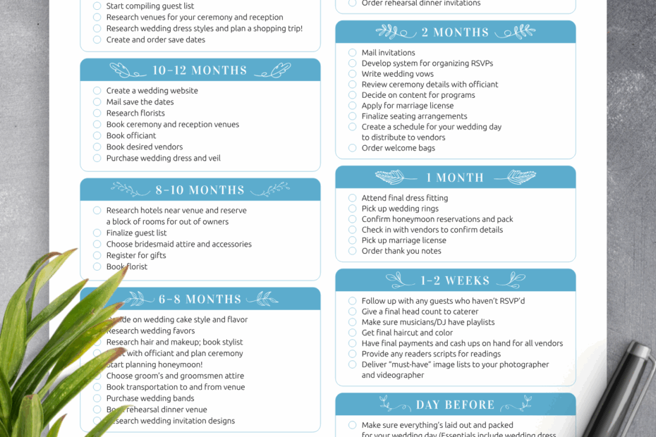 Free Wedding Planner Printable Pdf Free Printable Wedding