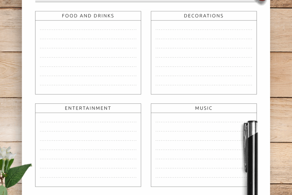 Free Wedding Planning Templates