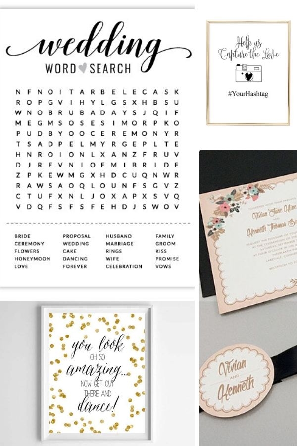 Free Wedding Printables Find A Free Printable