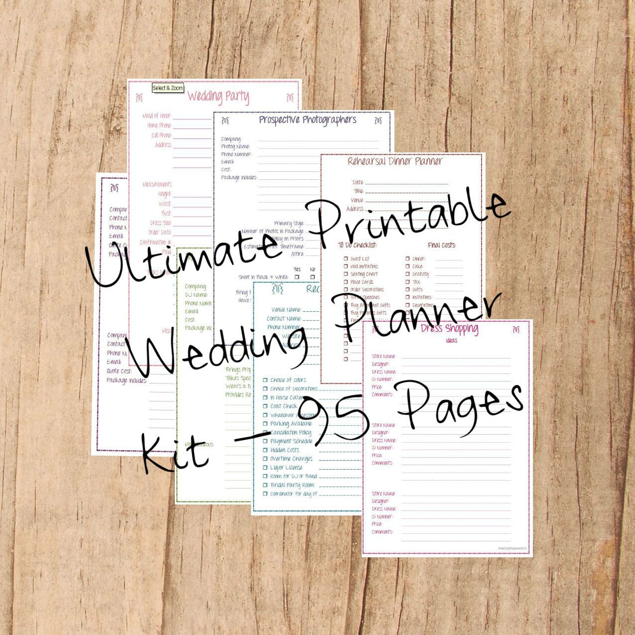 Free Wedding Printables Planner Printable Calendars AT A GLANCE