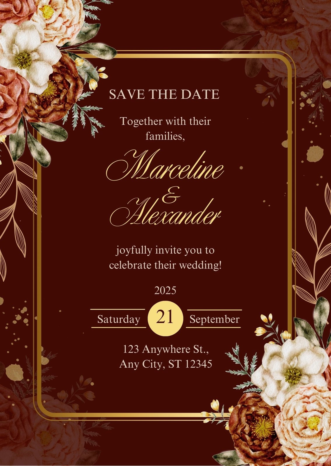 Free Wedding Reception Invitation Templates To Edit Canva
