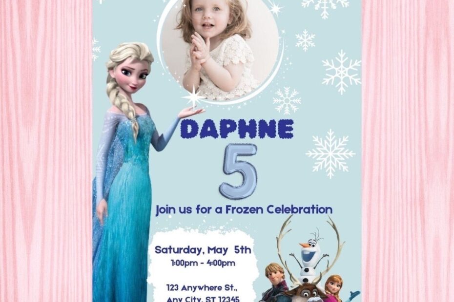 Frozen Invitation Elsa Birthday Invitation Printable And