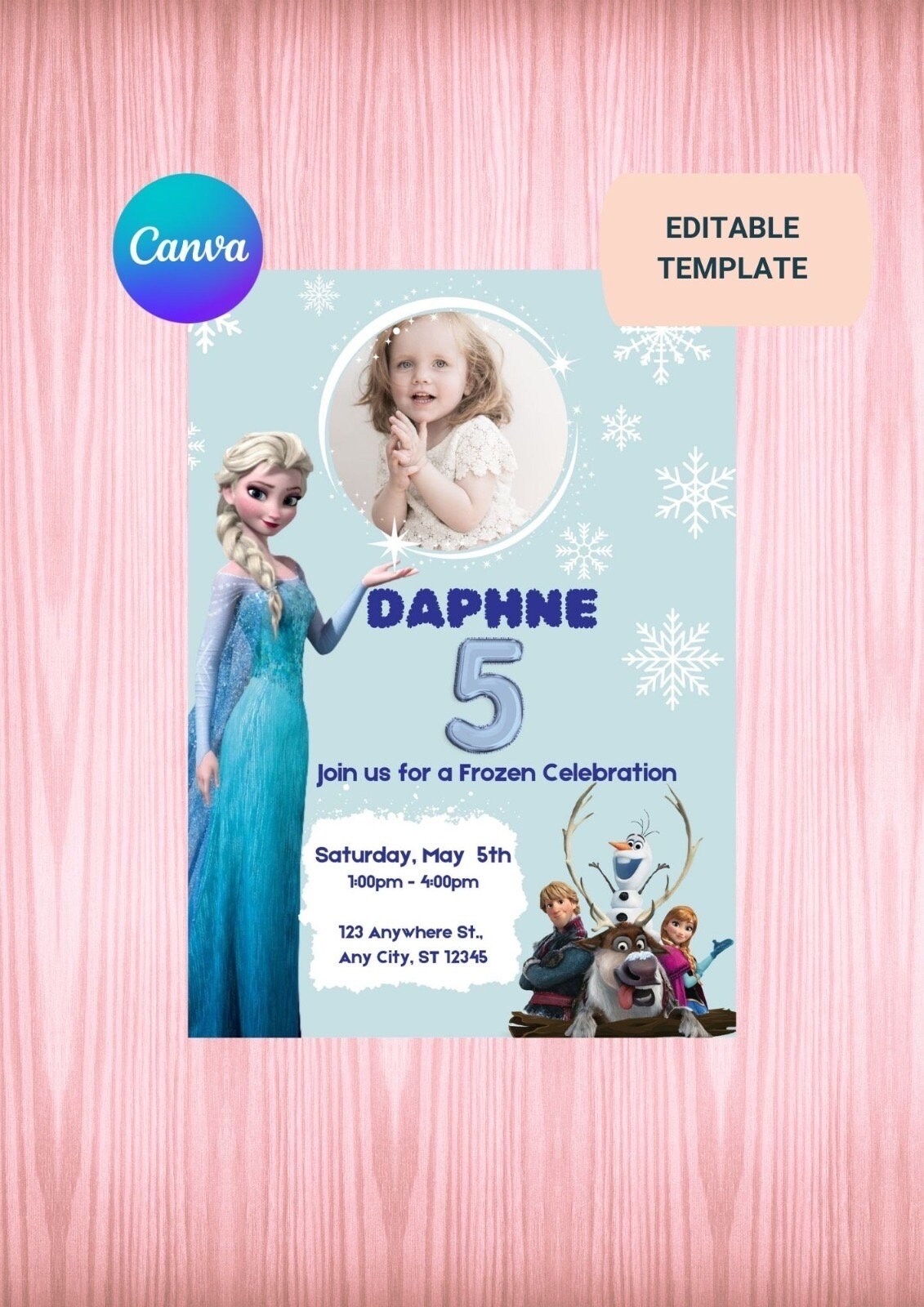 Frozen Invitation Elsa Birthday Invitation Printable And 