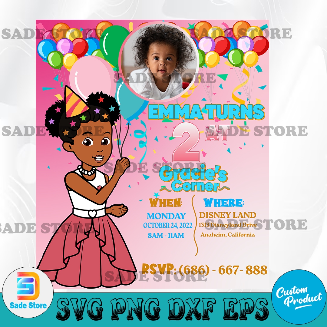 Gracie s Corner Happy Birthday Flyer Gracie s Corner Birthday Template Gracie s Corner Instant Digital Download