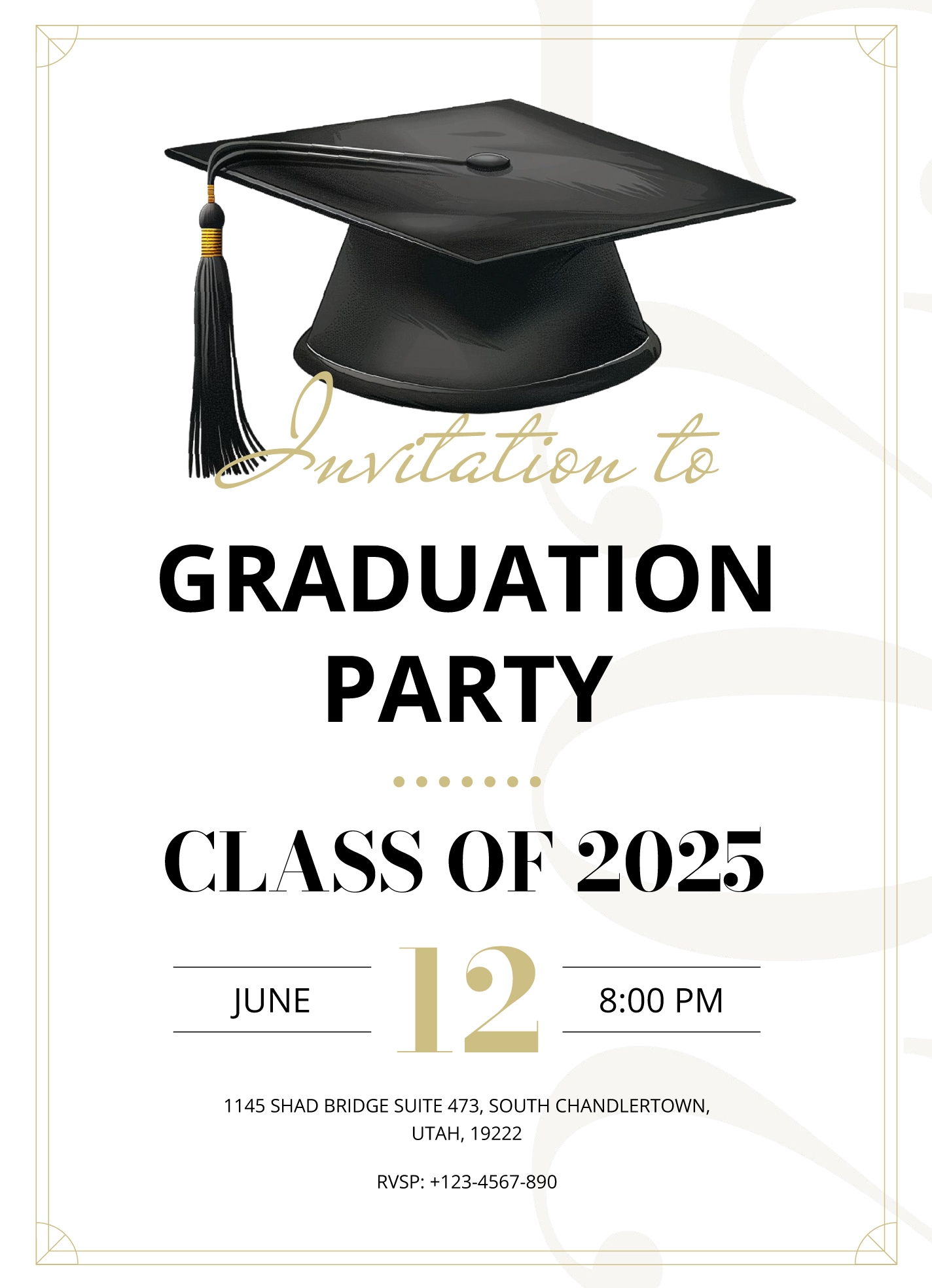Graduation Party Invitation Free Google Docs Template Gdoc io
