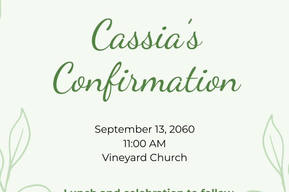 Green Confirmation Invitation In Illustrator PSD Word Publisher Google Docs Download Template