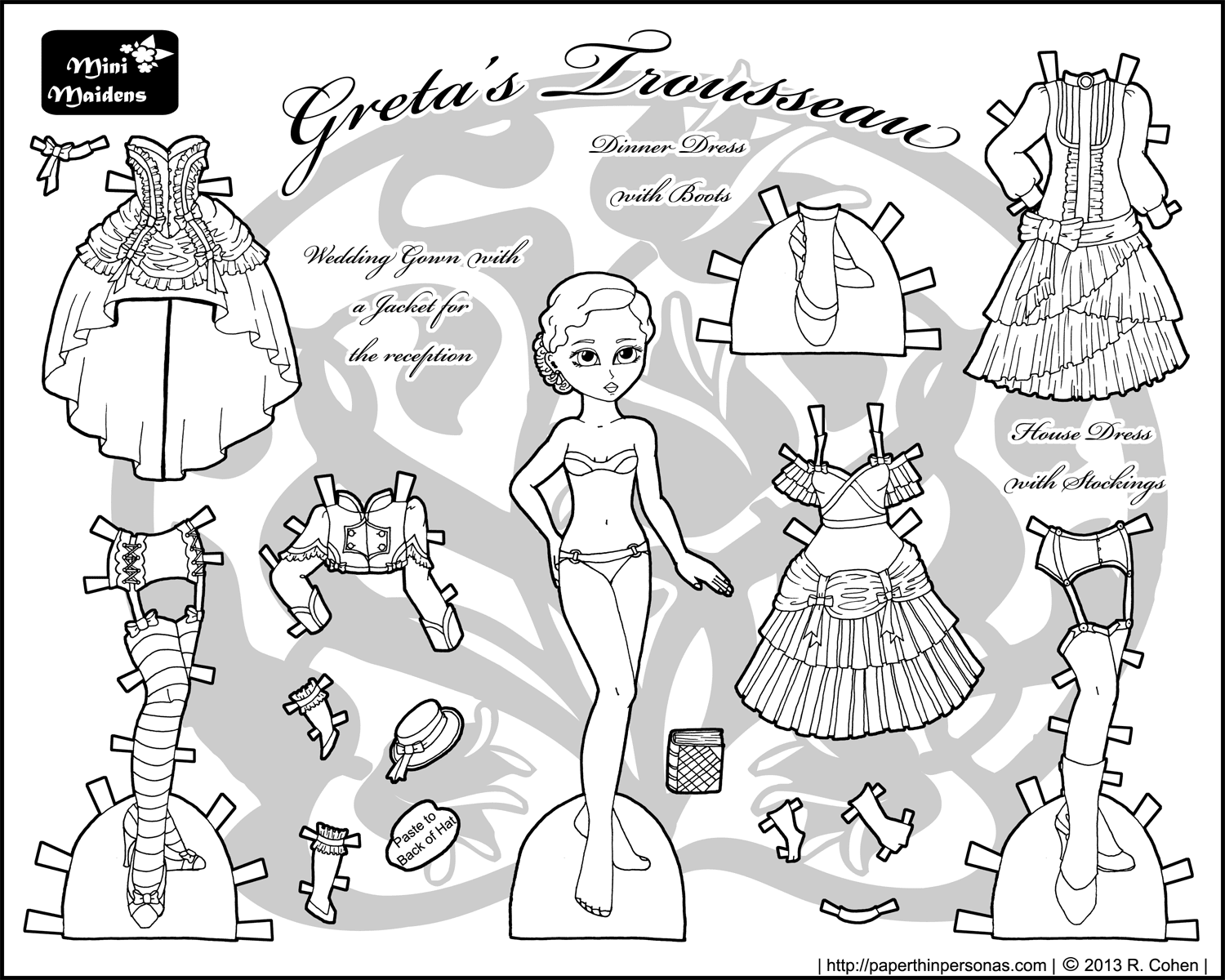 Greta s Steampunk Paper Doll Trousseau Part 1