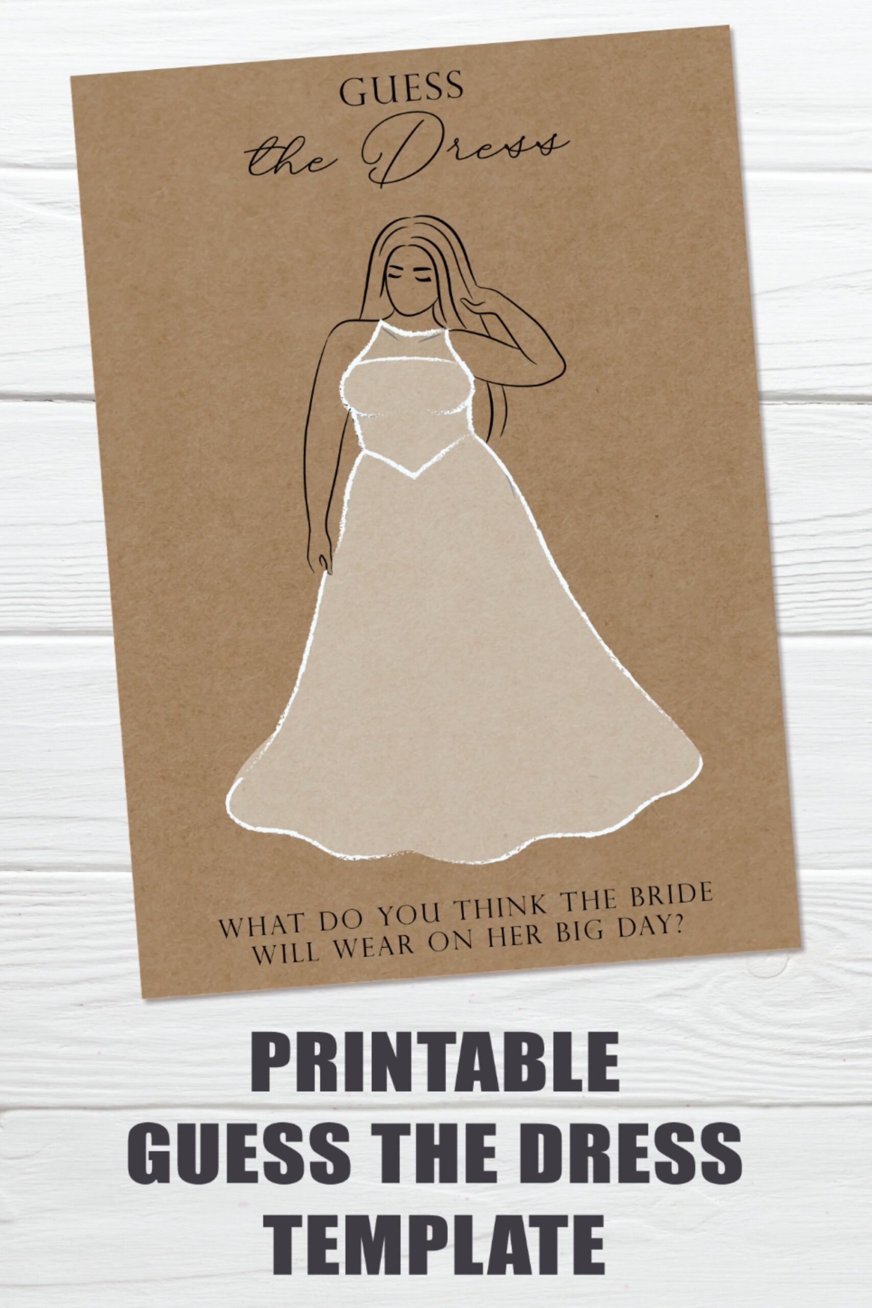 Guess The Dress Free Printable Printable Templates