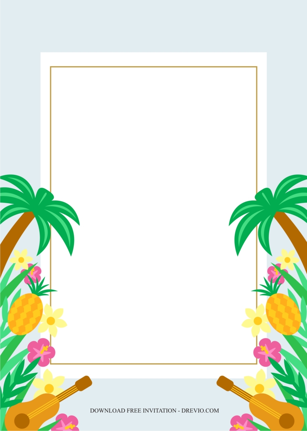 Hawaiian Luau Party Invitations FREE Printables OHbaby Worksheets Library