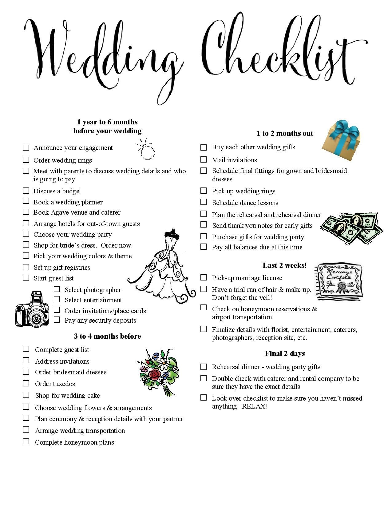 Here Is The One Printable Wedding Checklist That Will Keep You 