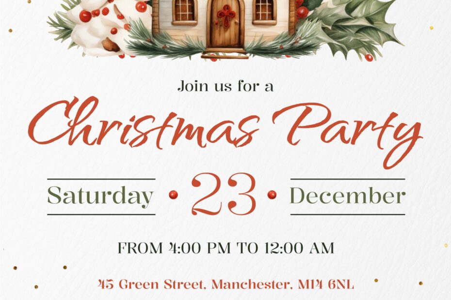 Holiday Party Invitation Free Google Docs Template Gdoc io