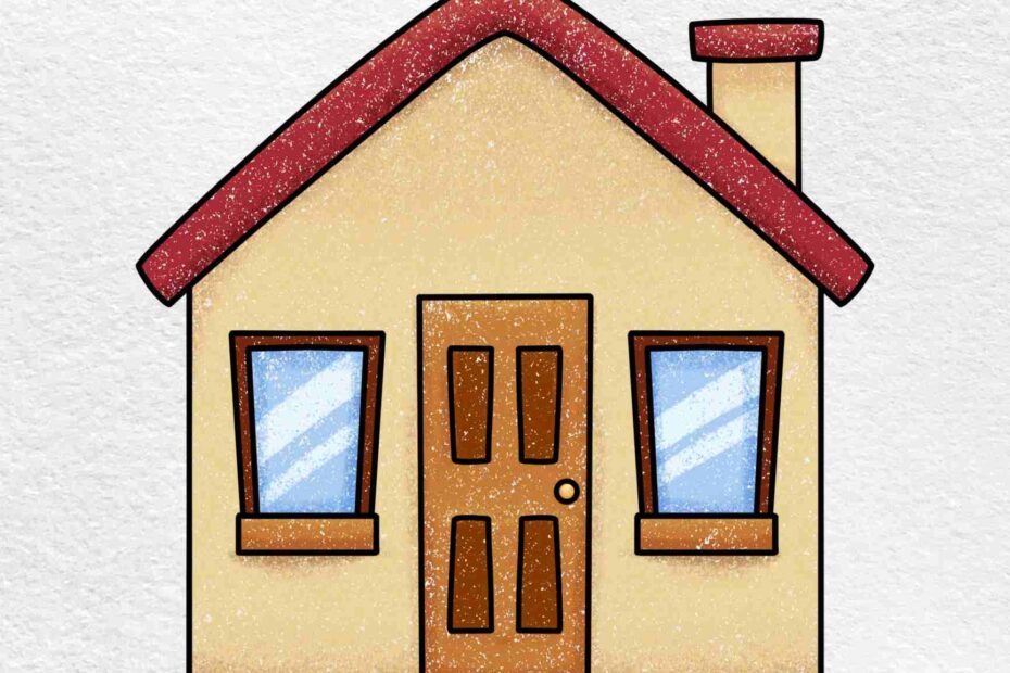 How To Draw A Simple House HelloArtsy