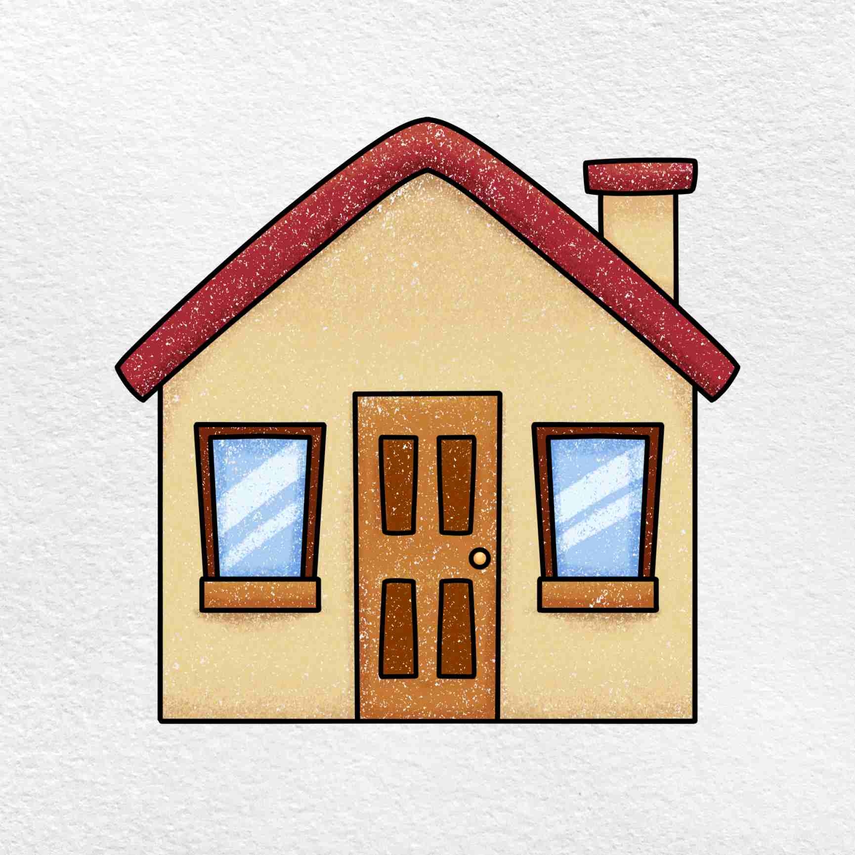 How To Draw A Simple House HelloArtsy
