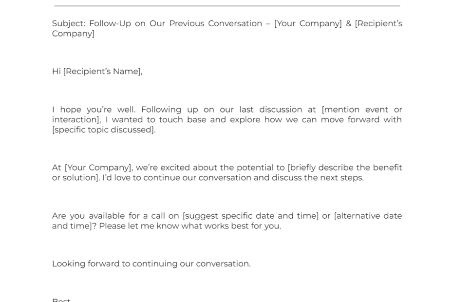 How To Write Meeting Invites 10 Templates