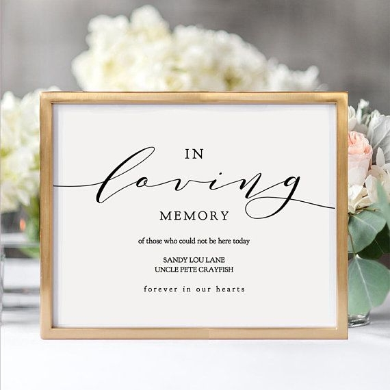 In Loving Memory Wedding Free Printable Printable Word Searches