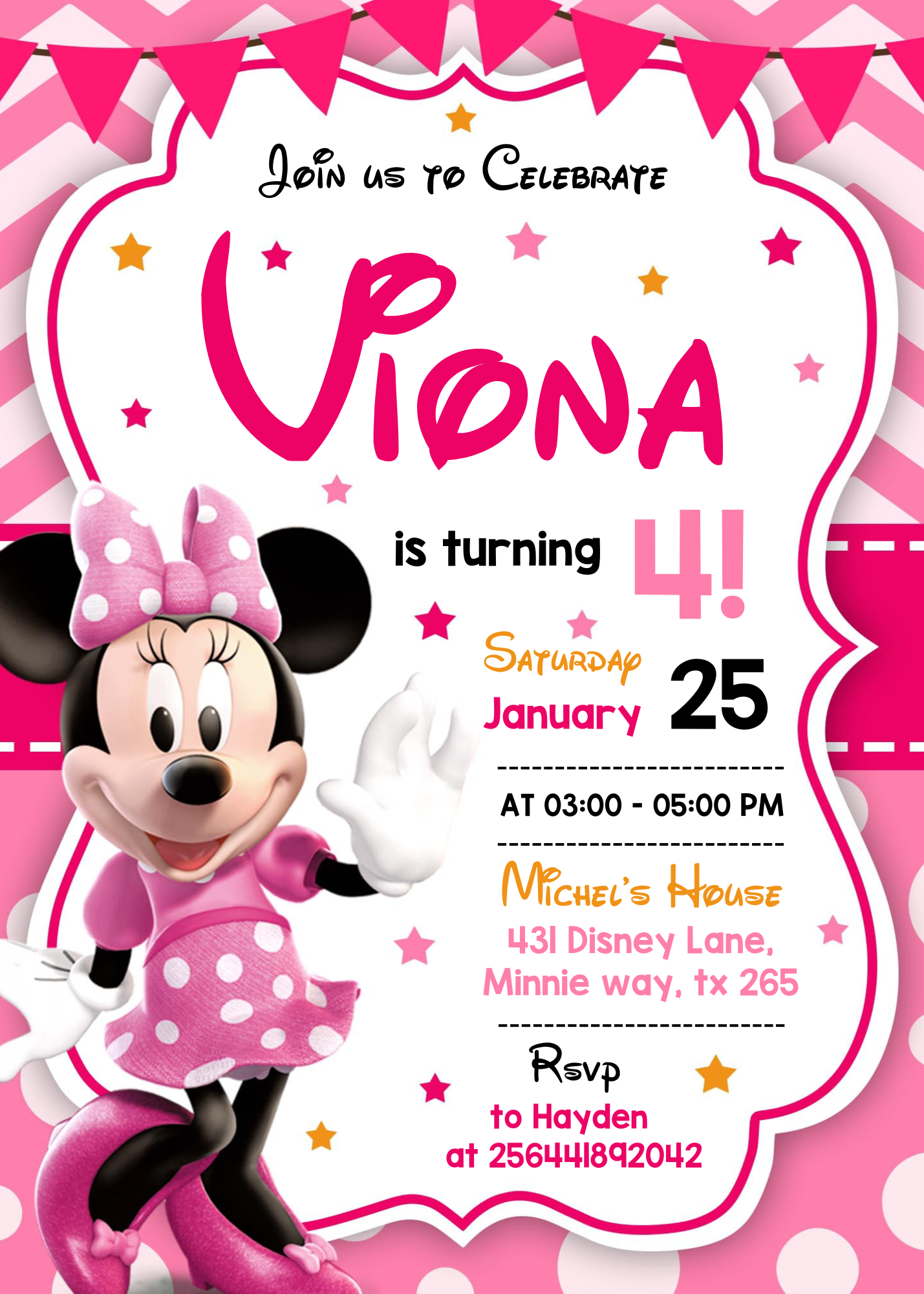 Invitations DC Minnie Mouse Payhip
