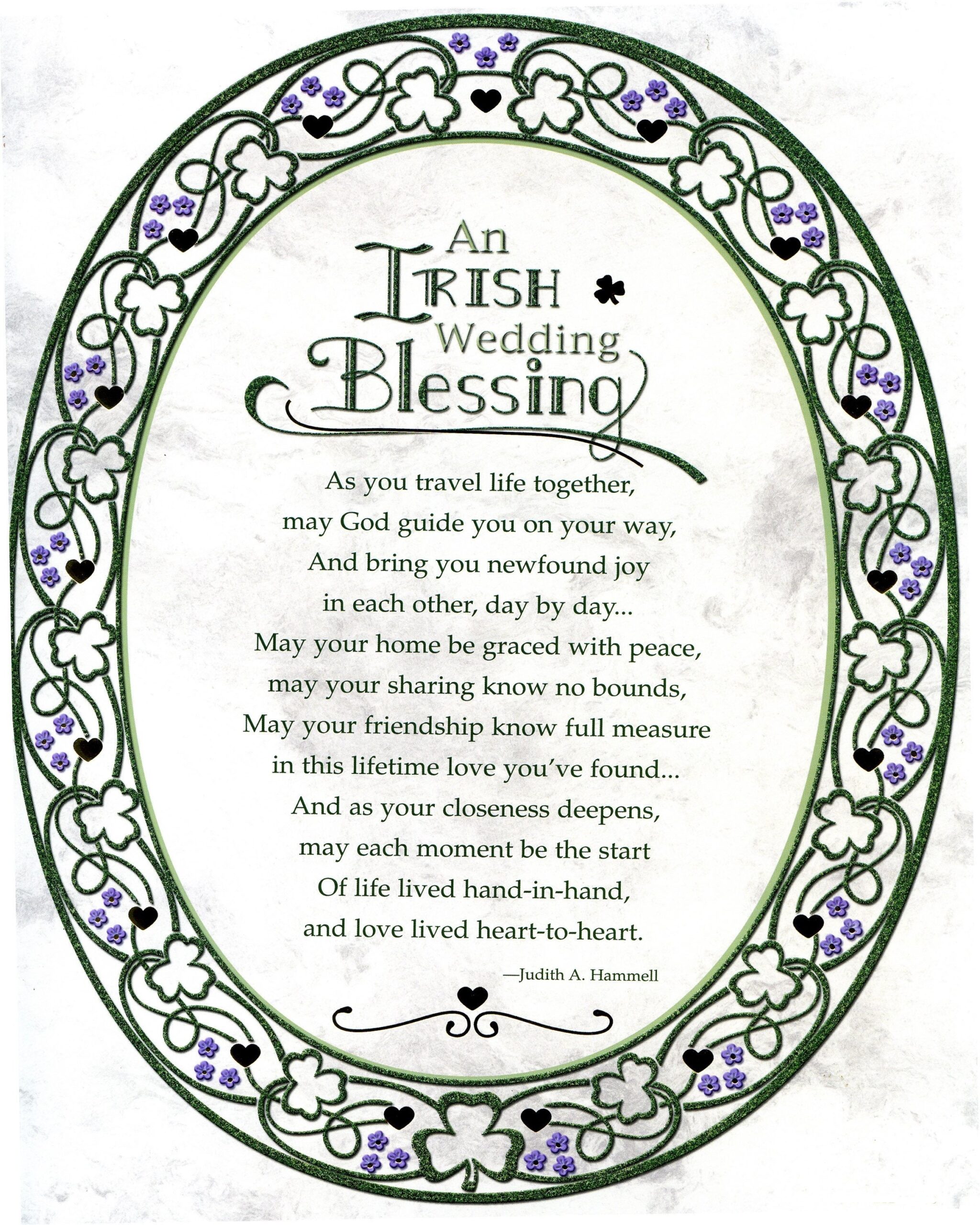Irish Wedding Blessing Catholic Picture Print Etsy