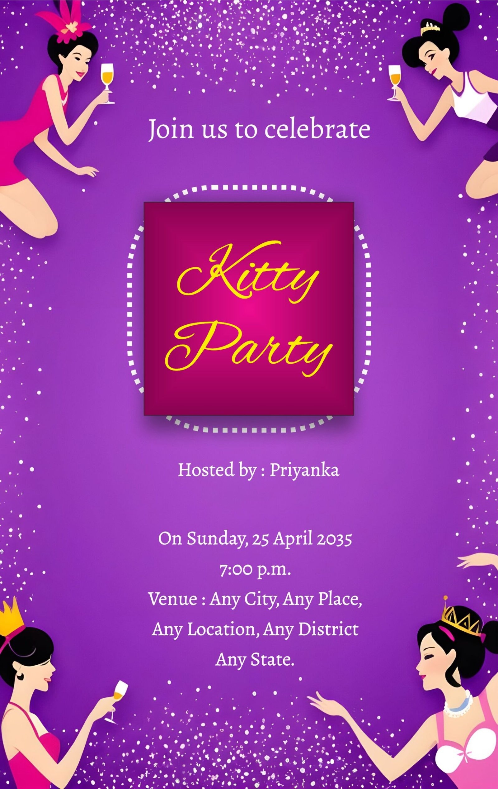 Kitty Party Invitation Template