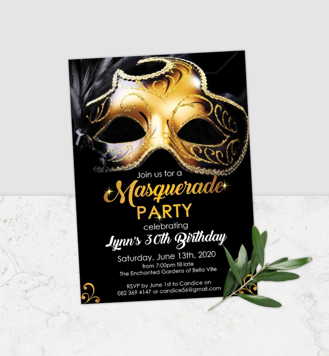 Masquerade Invitation Template Masquerade Invites Masquerade Invitation Masquerade Party Invitation Corjl Template Masked Ball Corjl Etsy