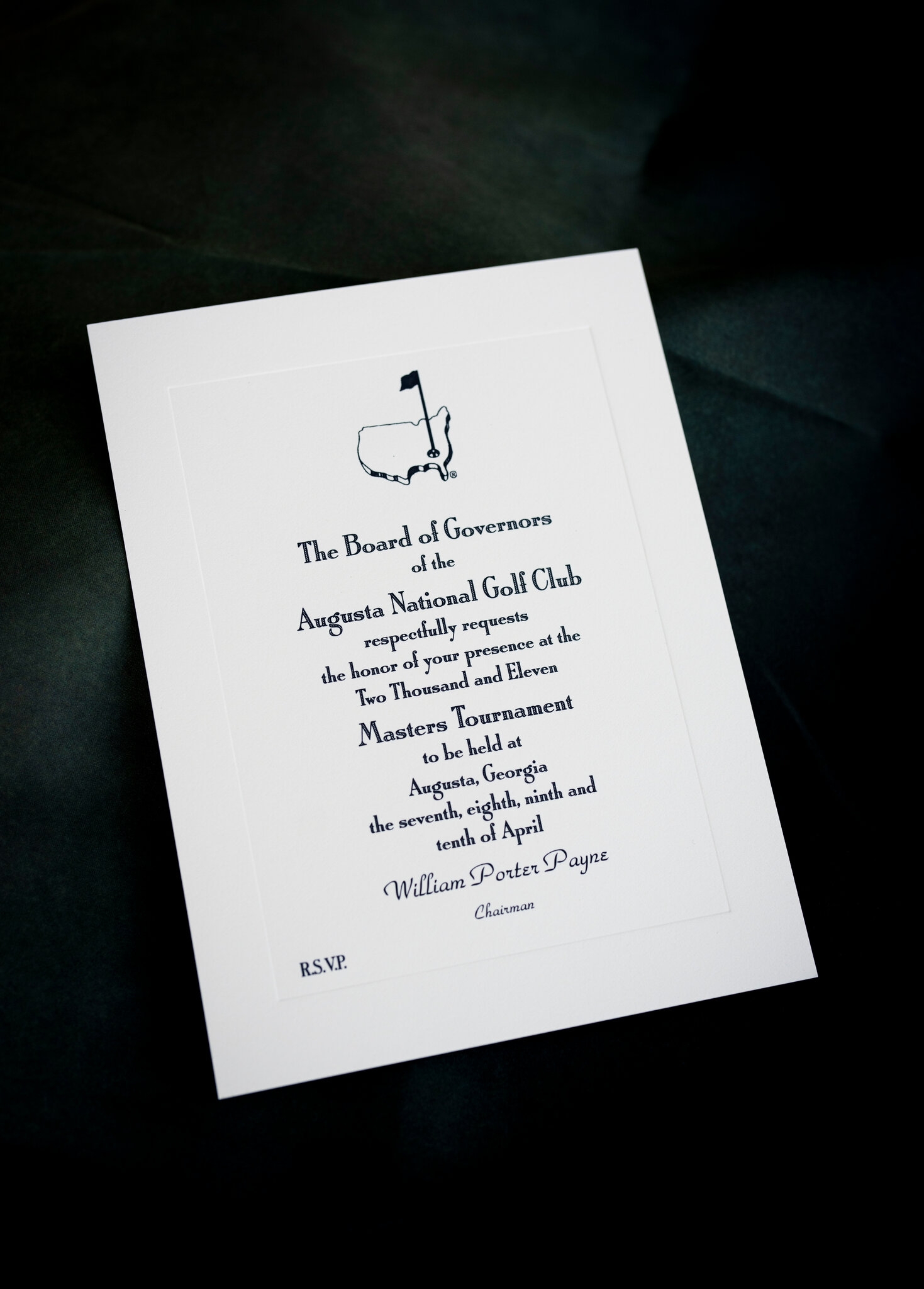 Masters Invitations Endure As A Signature Detail For The 