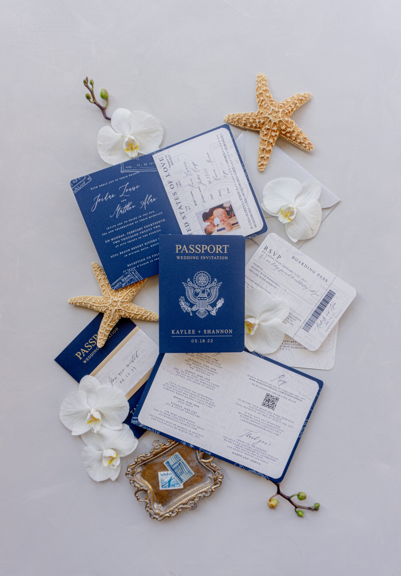 Navy Passport Wedding Invitation Elegant Wedding Passport Fort 