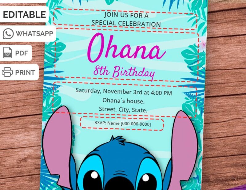 NEW Free Stitch Invitation Templates Print PDF And Digital Sharing