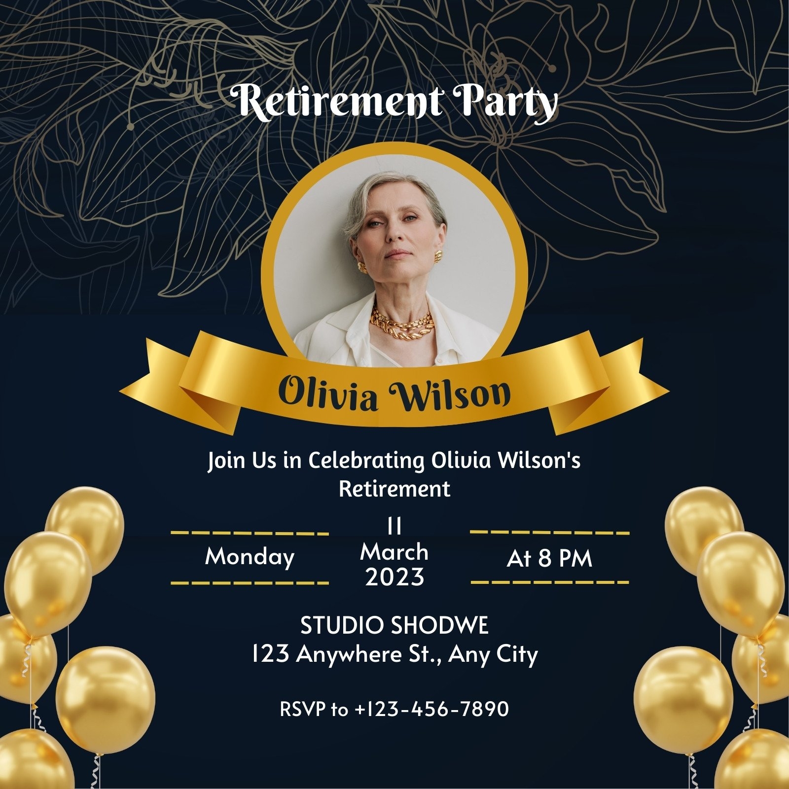 Page 2 Free Custom Printable Retirement Party Invitation Templates Canva