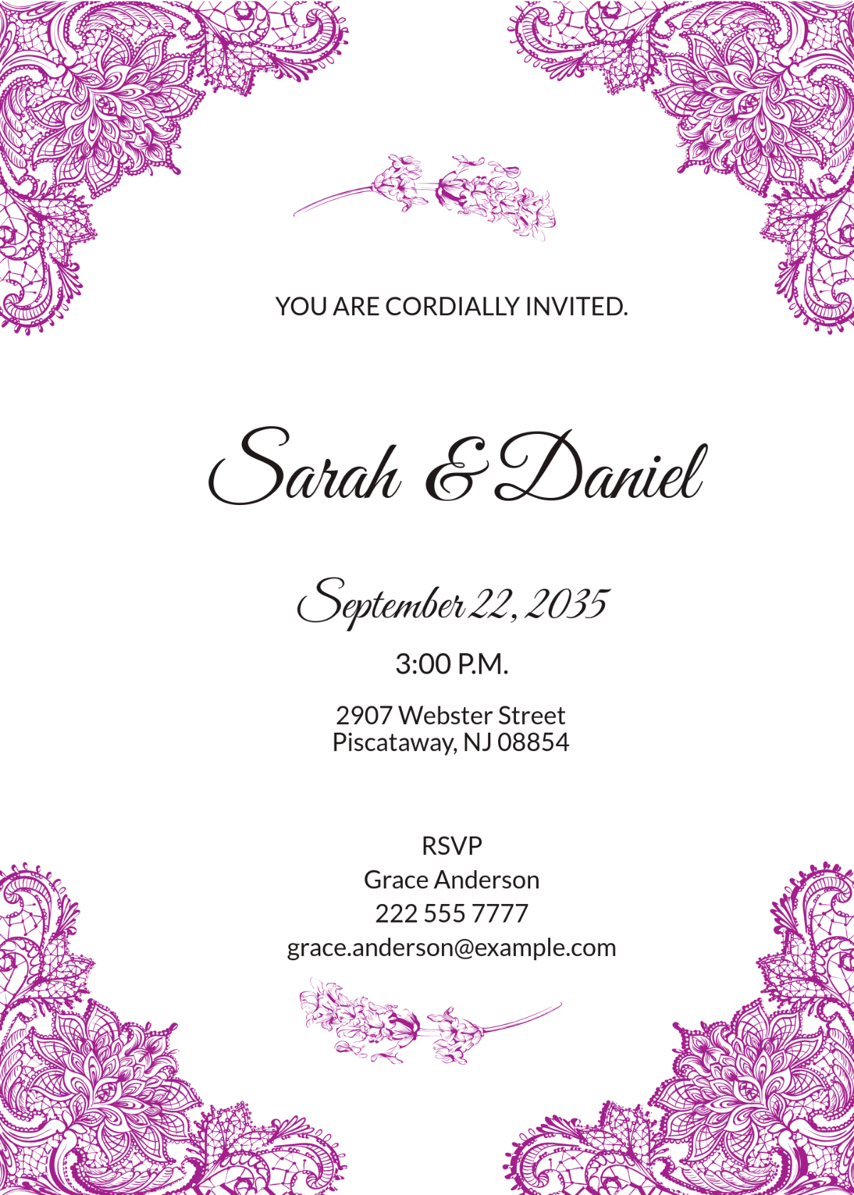 Page 2 Free Wedding Invitation Templates Editable And Printable
