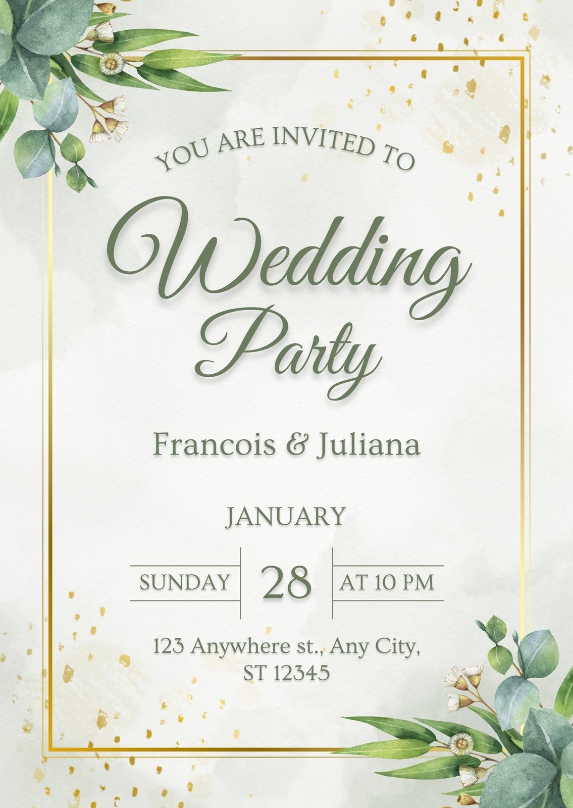 Page 4 Free Customizable Virtual Invitation Templates Canva