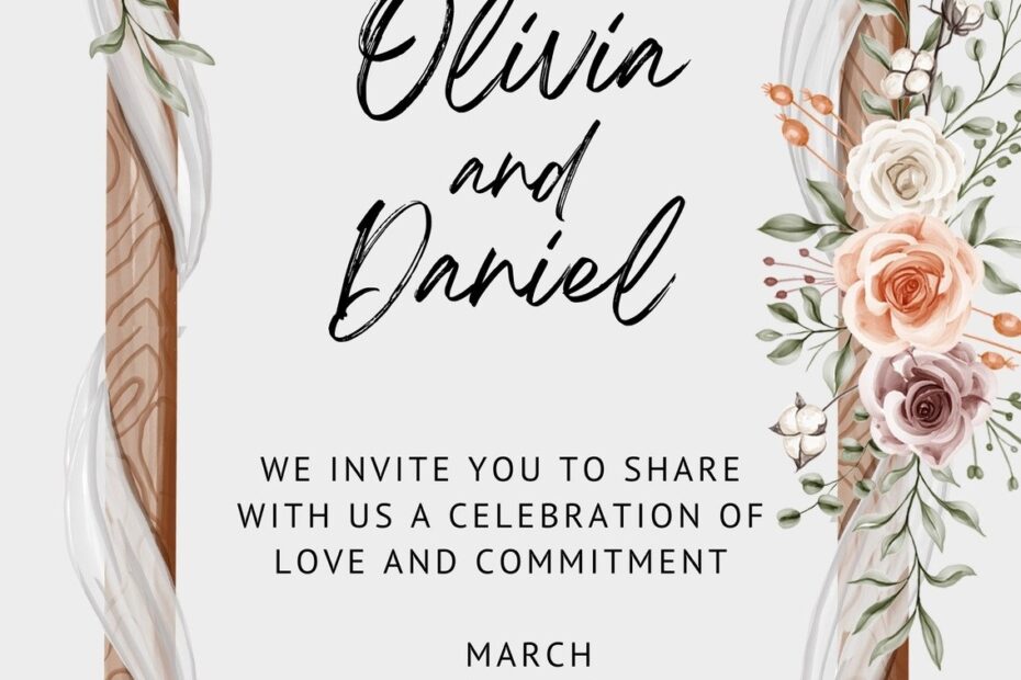 Page 4 Wedding Invitation Templates To Customize For Free Canva