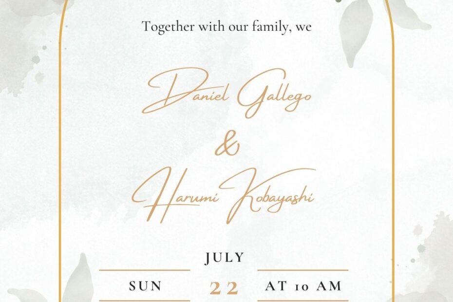 Page 6 Free Printable Elegant Wedding Invitation Templates Canva