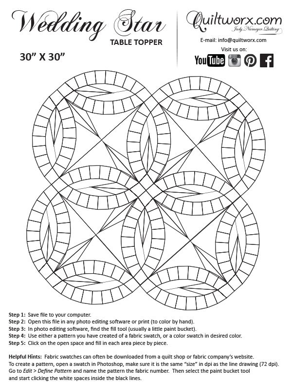 Paper Piecing Free Printable Double Wedding Ring Quilt Pattern Get 
