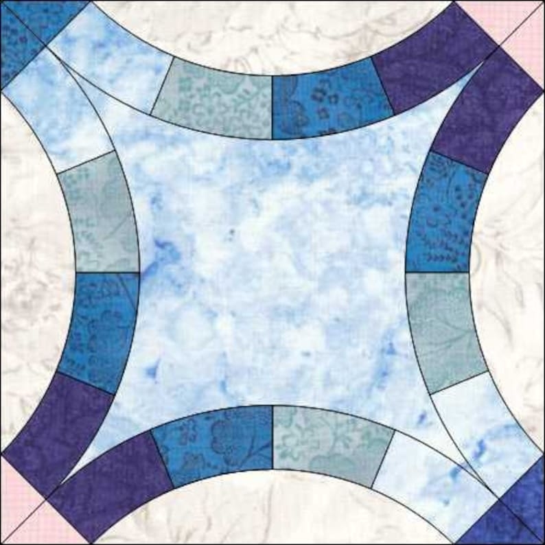 Paper Piecing Free Printable Double Wedding Ring Quilt Pattern Get 