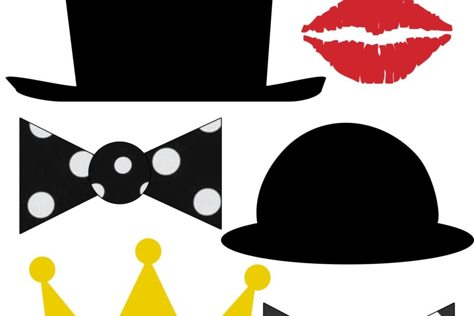 Photo Booth Props Wedding Printable Cheap