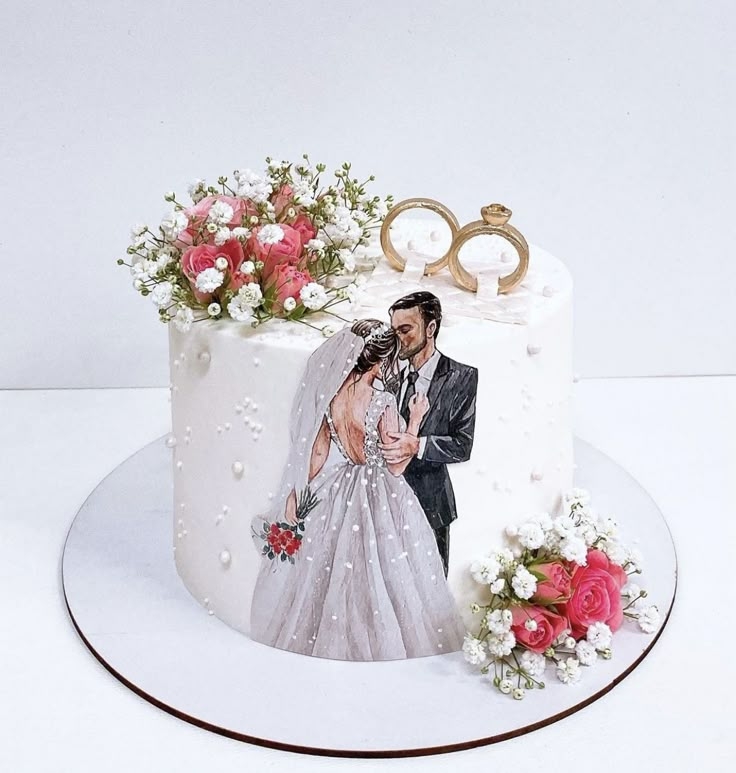 Pin By Olga On Wedding Cake Topper Printable Wedding Cake 
